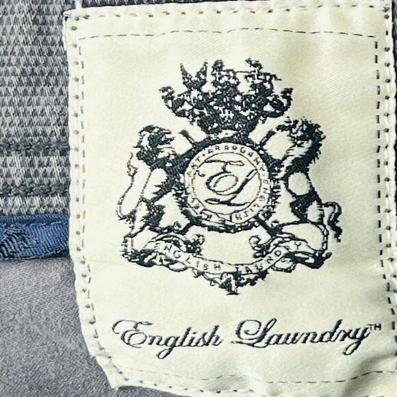 $$SOLD:SE110825$$ Gray Straight Fit Casual Office Trousers Career - Picture 12 of 15